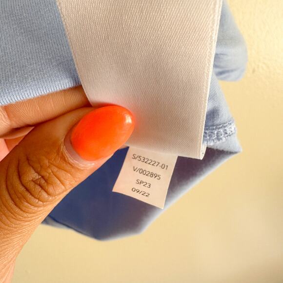 Athleta Light Blue Short Sleeve Effortless Tee - Medium - Picture 5 of 9